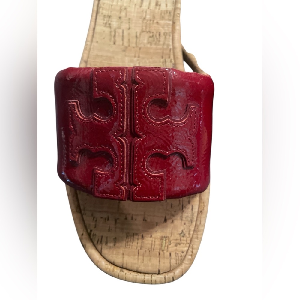 Tory Burch Patent Leather Sport Slides New-No Box, Size 13 - Picture 3 of 6